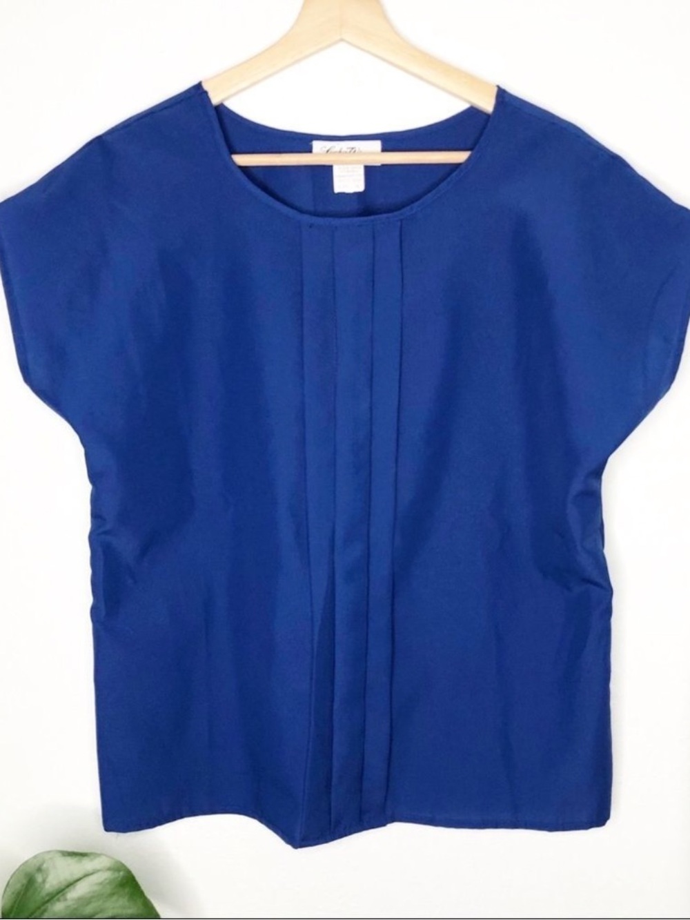 Vintage Royal Blue Boxy Blouse